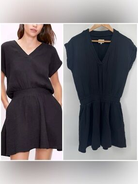 Lou & Grey Triple Cloth V-Neck
Pocket Dress Women's Size Medium Petite Spring